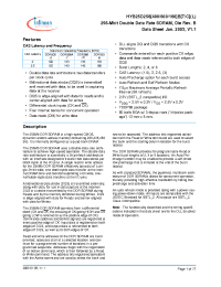 Datasheet HYB25D256160BT-7F manufacturer Infineon